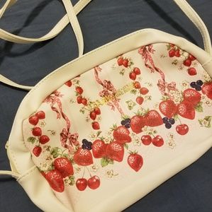 BTSSB cross body strawberry print bag